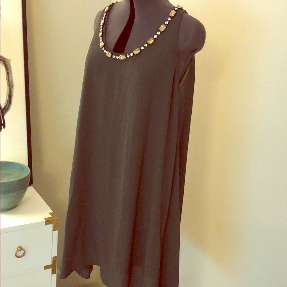 BSB Army green dress jewel neck medium